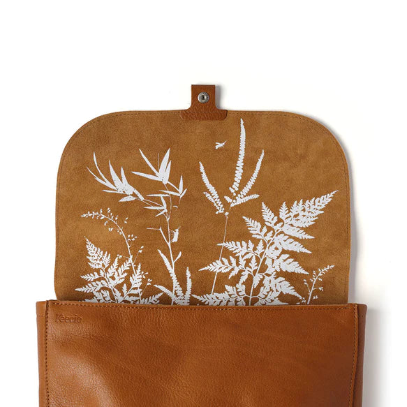 Keecie Rucksack Lederrucksack Come Along Cognac used look bei Nauli and Stories