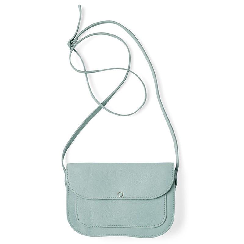 Keecie Handtasche Cat Chase kleine Ledertasche hellblau mint bei Nauli and Stories