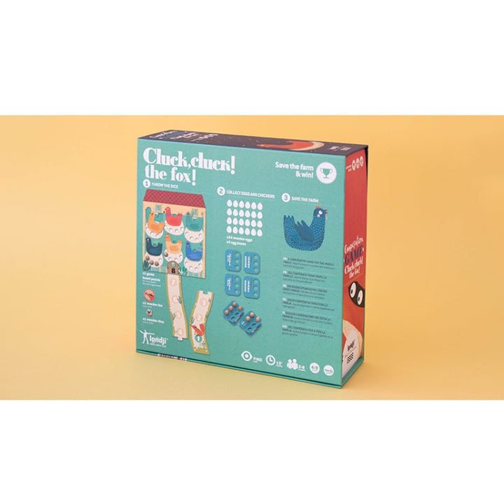 Londji Spiel CLUCK, CLUCK! THE FOX! - Kooperationsspiel bei Nauli and Stories