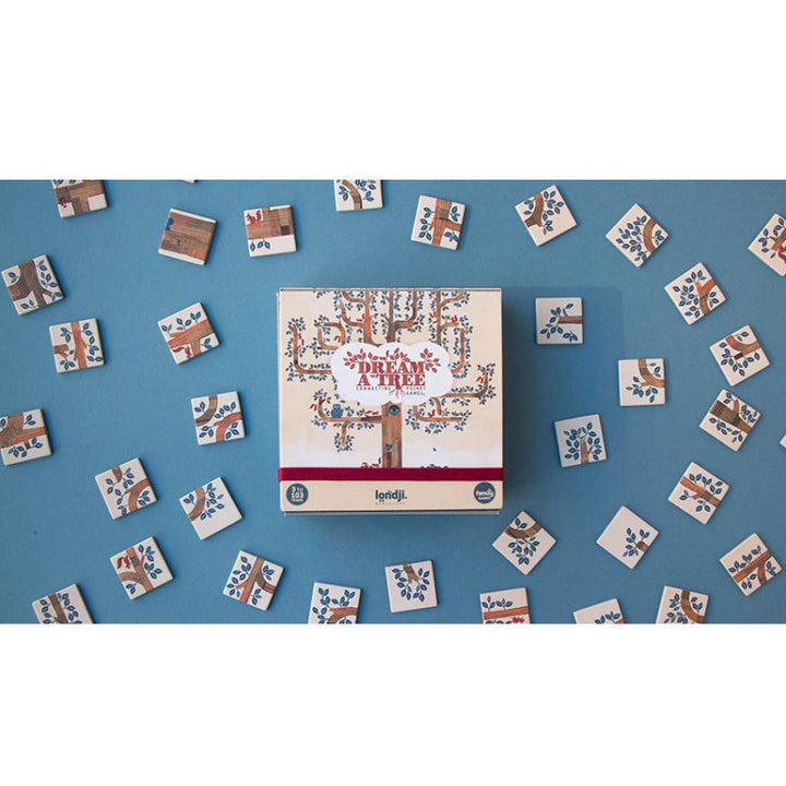 Londji Spiel Dream a Tree - Legespiel für Alleinspieler oder Teams - Pocket Version bei Nauli and Stories