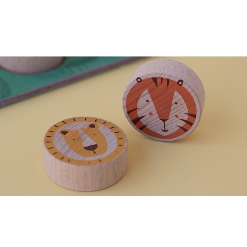 Londji Spiel Tic Tac Toe - Löwe &amp; Tiger bei Nauli and Stories