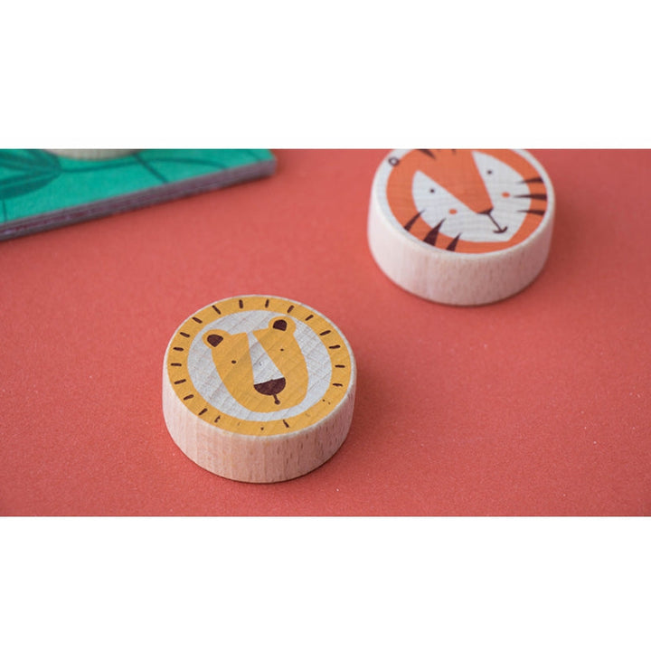 Londji Spiel Tic Tac Toe - Löwe &amp; Tiger bei Nauli and Stories