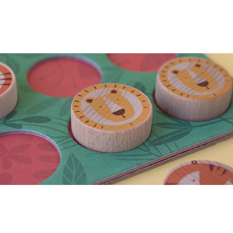 Londji Spiel Tic Tac Toe - Löwe &amp; Tiger bei Nauli and Stories