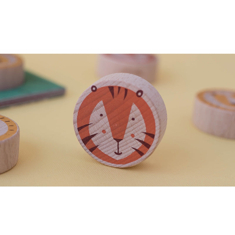 Londji Spiel Tic Tac Toe - Löwe &amp; Tiger bei Nauli and Stories
