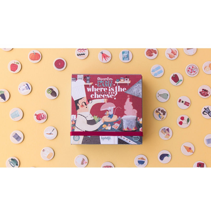 Londji Spiel Where is the cheese - Beobachtungsspiel (Pocket) bei Nauli and Stories