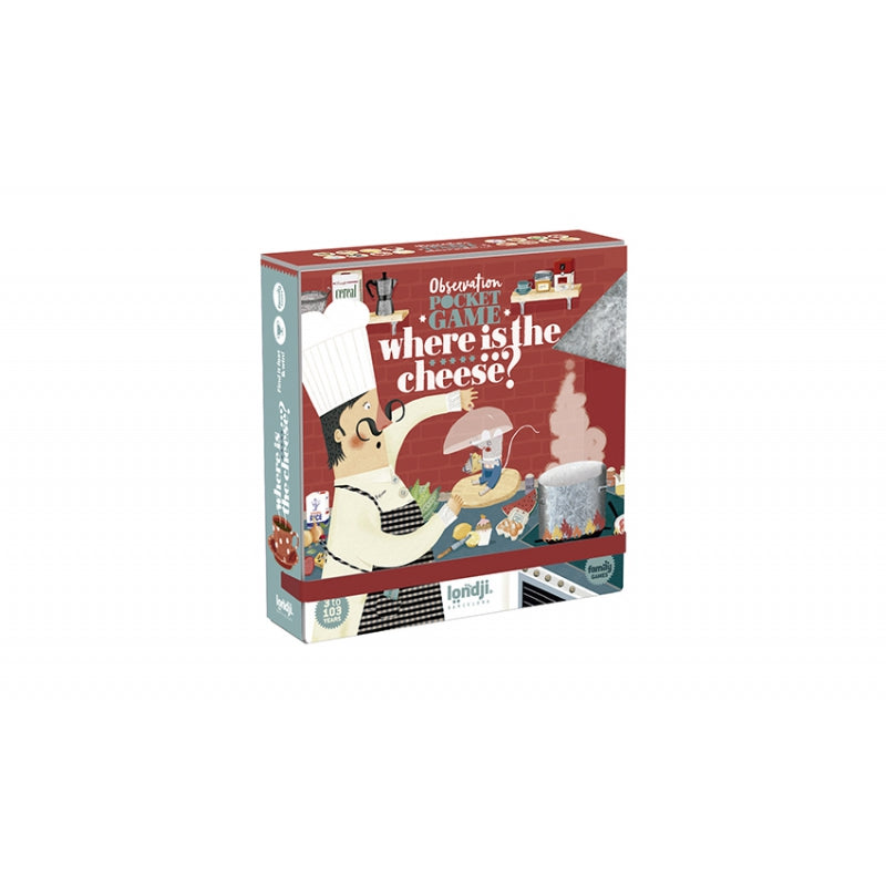 Londji Spiel Where is the cheese - Beobachtungsspiel (Pocket) bei Nauli and Stories