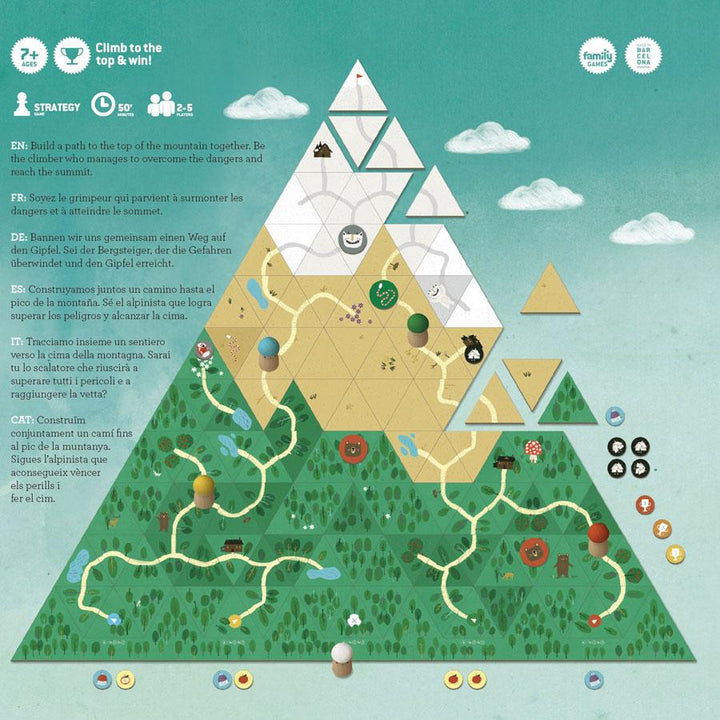 Londji Spiel Climb the Mountain - Strategiespiel - Kooperationsspiel bei Nauli and Stories