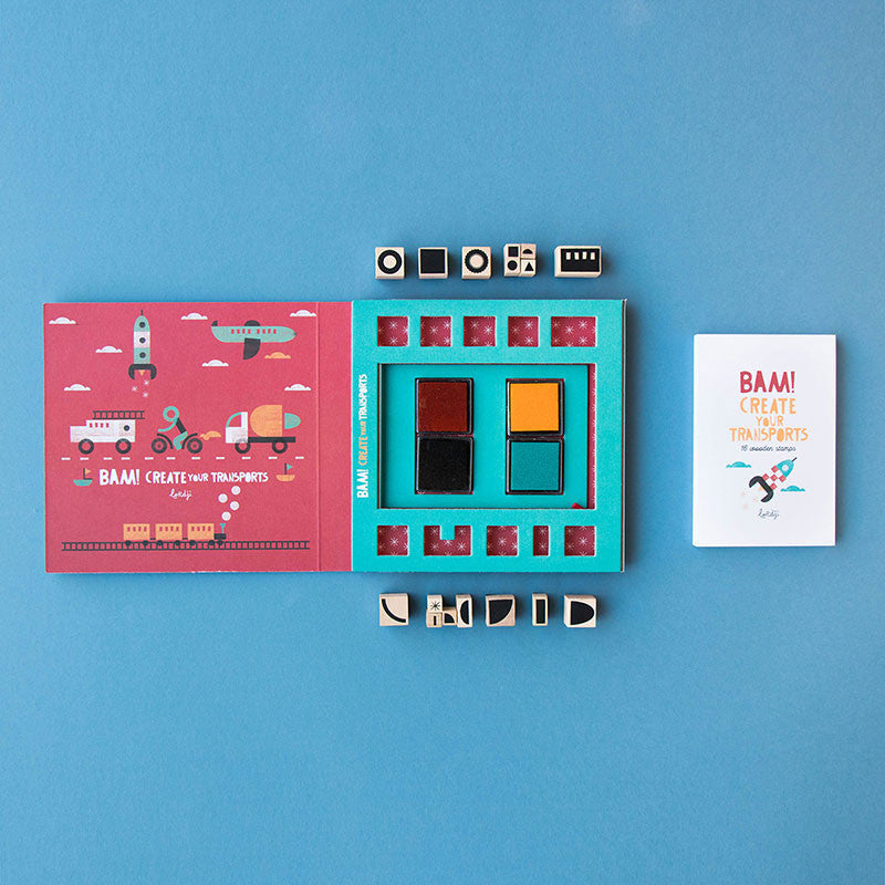 Londji Stempel BAM! - Create your transports - Stempelset bei Nauli and Stories