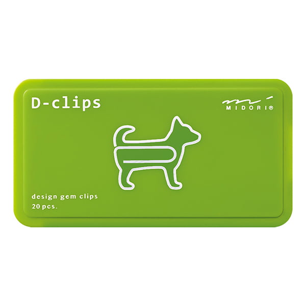 Midori Büroklammer D-Clips - Büroklammern - Hund bei Nauli and Stories