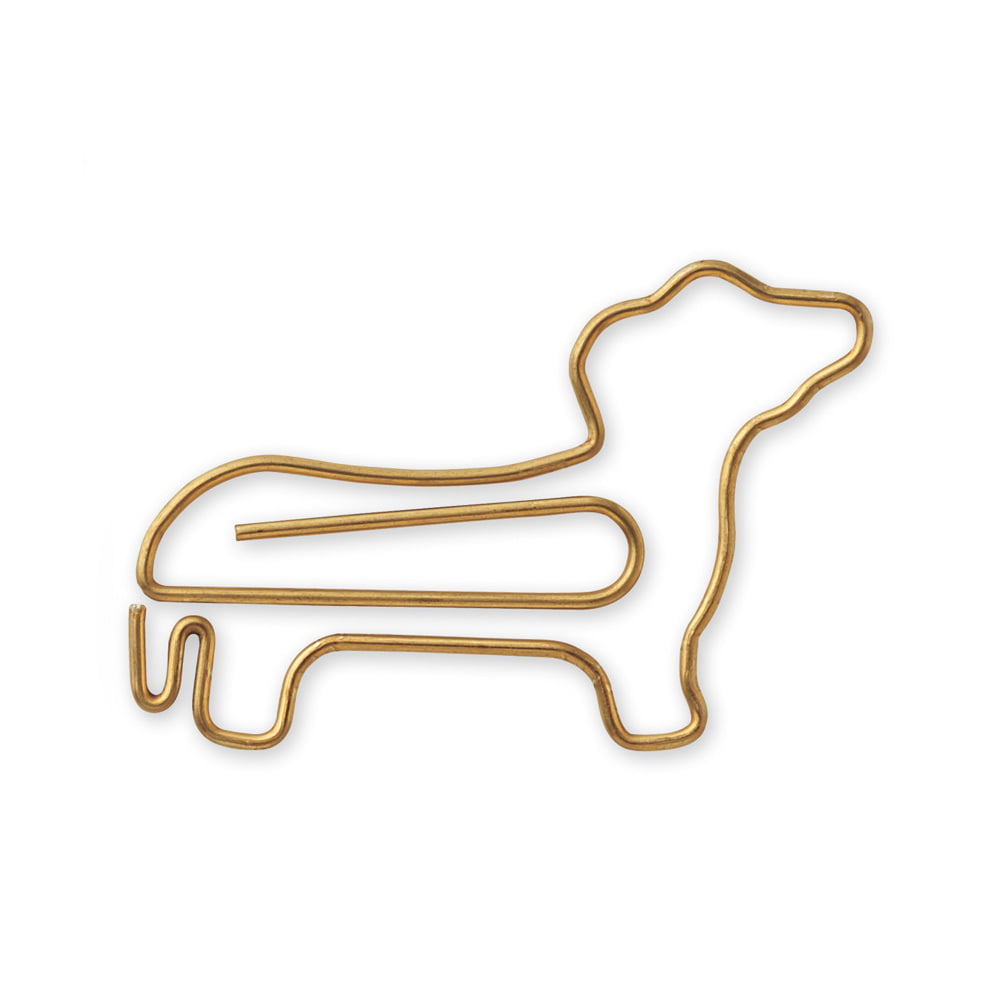 Midori Büroklammer D-Clips Mini Dog - Dachshund Dackel Büroklammern bei Nauli and Stories