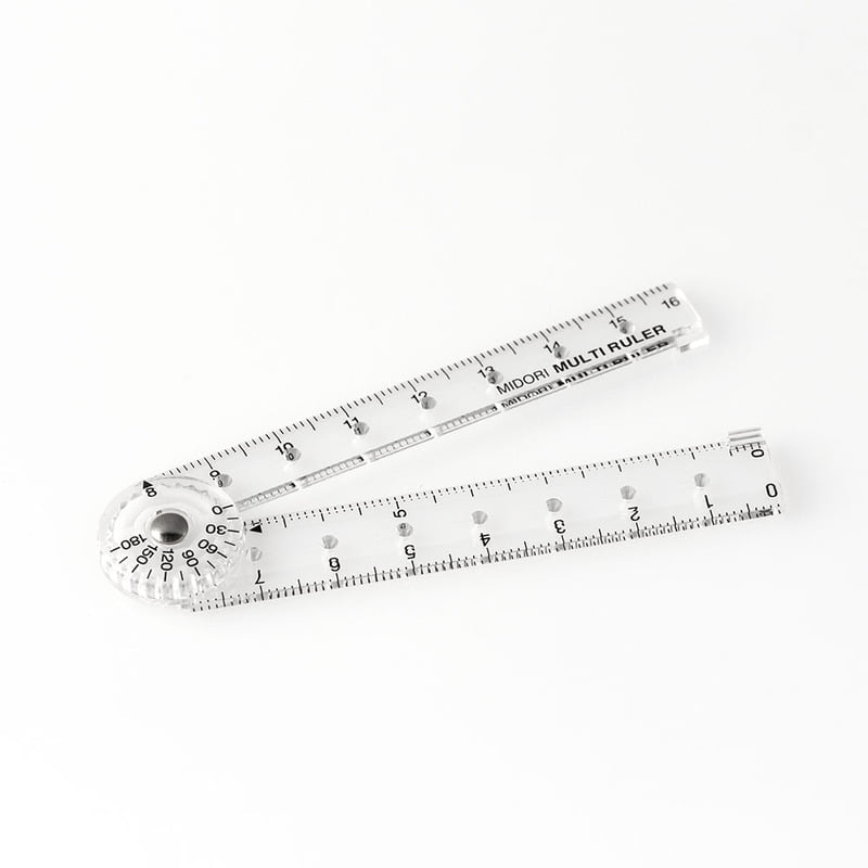 Midori Lineal Midori 16cm Multi Ruler  | Klapplineal bei Nauli and Stories