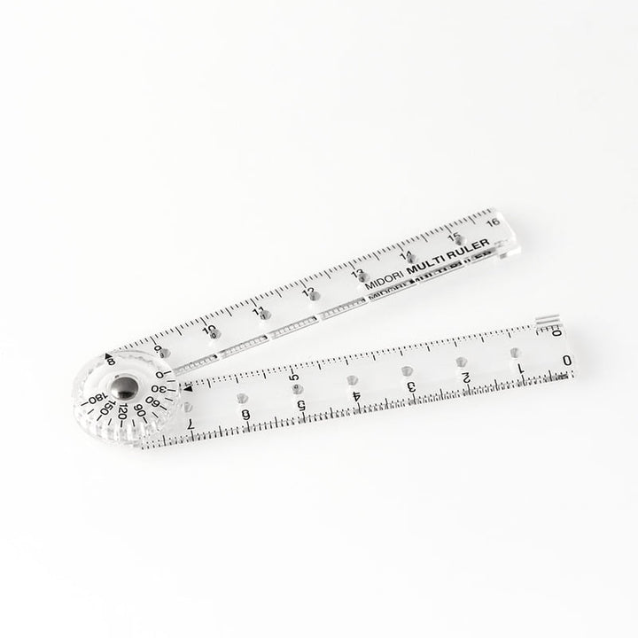 Midori Lineal Midori 16cm Multi Ruler  | Klapplineal bei Nauli and Stories