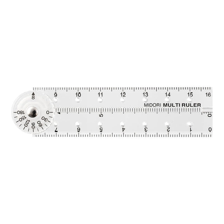 Midori Lineal Midori 16cm Multi Ruler  | Klapplineal bei Nauli and Stories