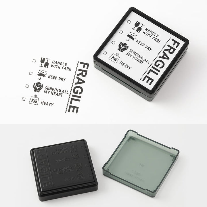 Midori Pre-Inked Stempel Paintable Stamp Pre-inked - Fragile bei Nauli and Stories