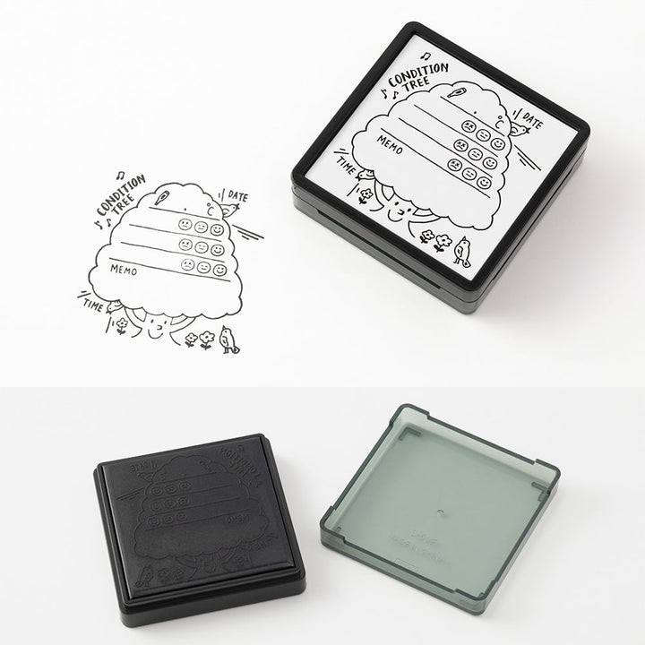 Midori Pre-Inked Stempel Paintable Stamp pre-inked Health Management bei Nauli and Stories