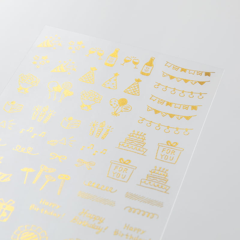 Midori Transfer Sticker Transfer Sticker Foil Celebratory patterns / Fest feiern bei Nauli and Stories