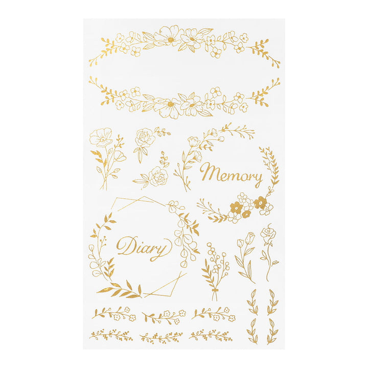 Midori Transfer Sticker Transfer Sticker Foil Flower bei Nauli and Stories