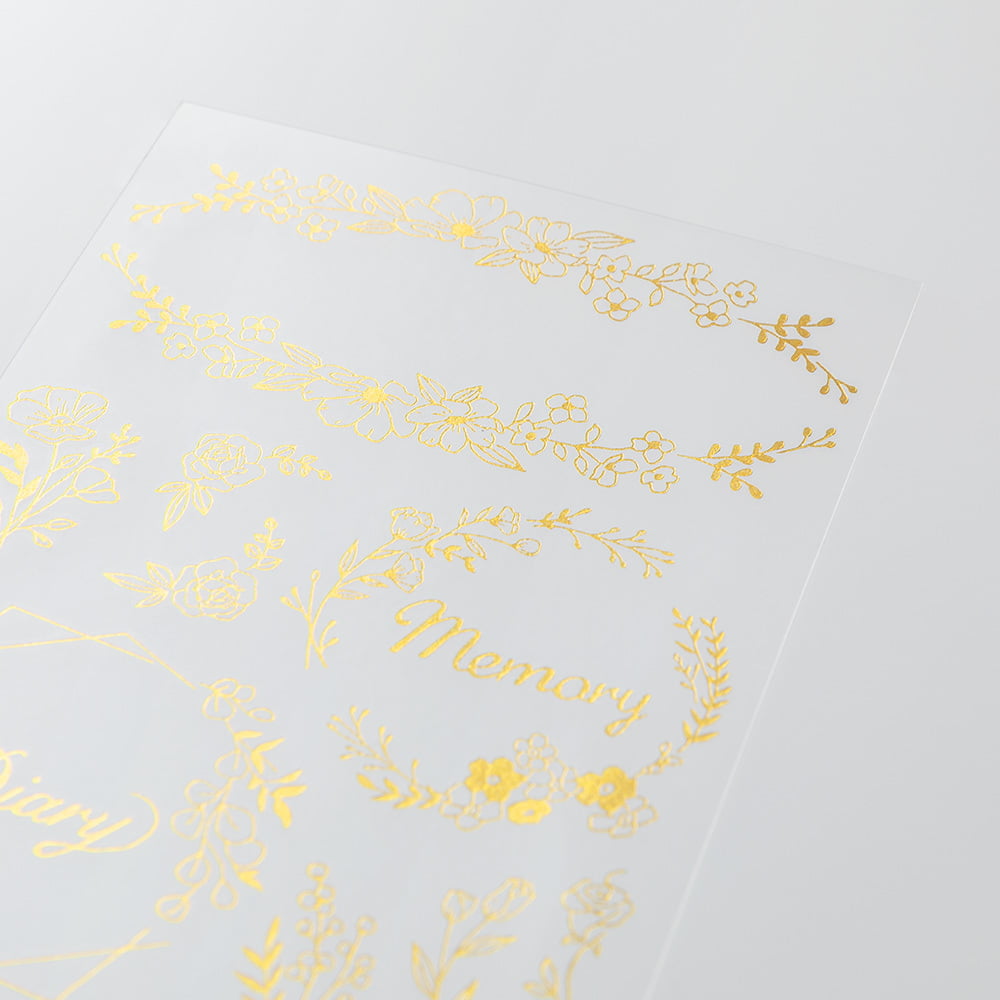 Midori Transfer Sticker Transfer Sticker Foil Flower bei Nauli and Stories