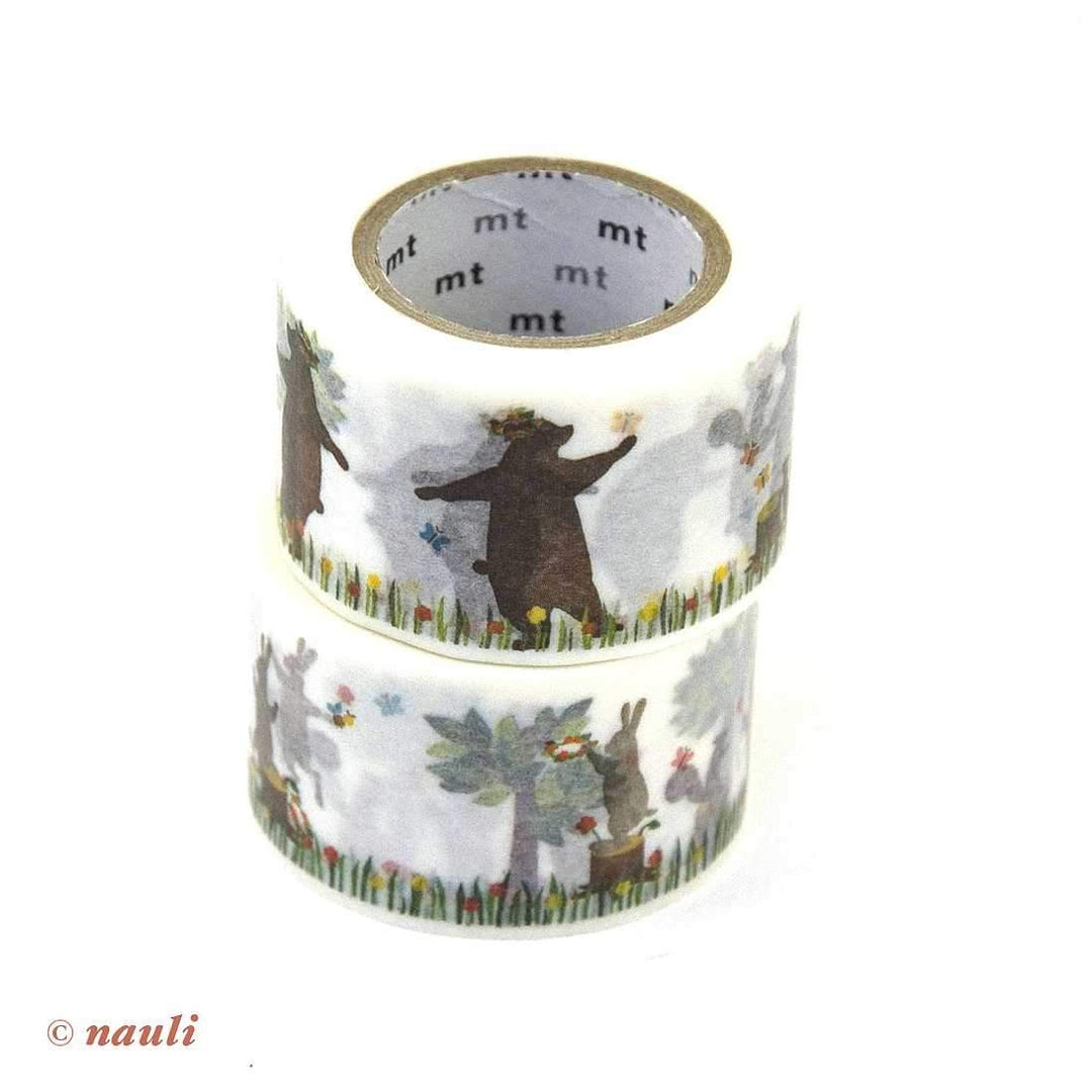MT Washi Tape Washi Tape / Masking Tape - Hasen &amp; Bären &amp; Eichhörnchen bei Nauli and Stories