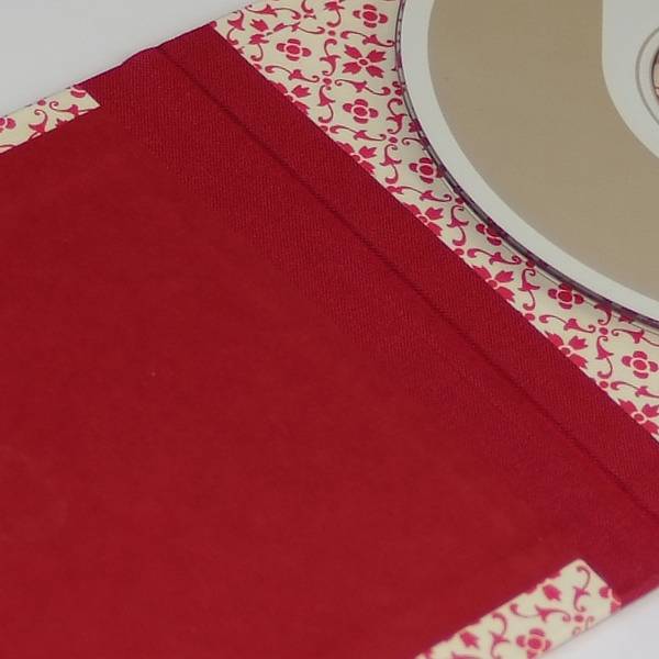 Nauli CD / DVD Hülle für 1 CD CD / DVD Hülle graphische Sternblumen rot bei Nauli and Stories