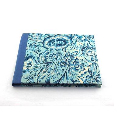 Nauli CD / DVD Hülle für 1 CD CD / DVD Hülle indische Blumen blau bei Nauli and Stories