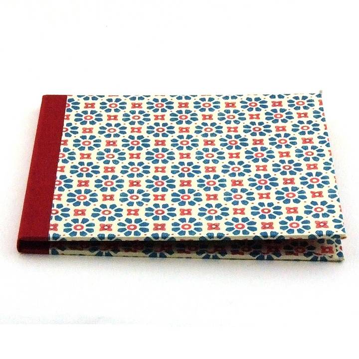 Nauli CD / DVD Hülle für 1 CD CD/ DVD Hülle Stempelblumen rot petrol bei Nauli and Stories