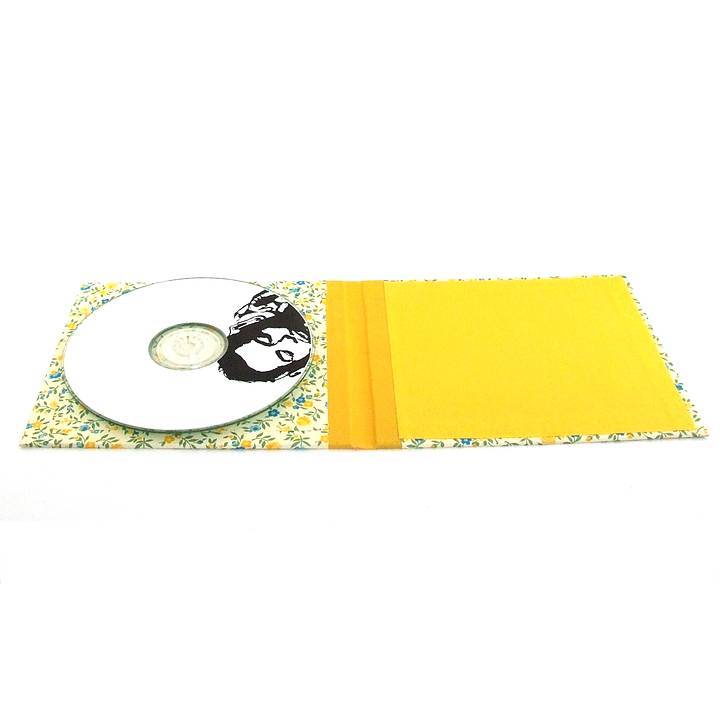 Nauli CD / DVD Hülle für 1 CD CD Hülle Blumenregen gelb blau bei Nauli and Stories