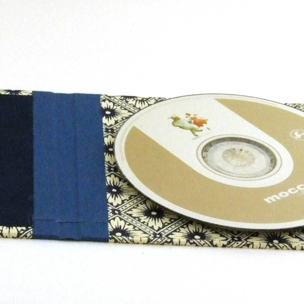 Nauli CD / DVD Hülle für 1 CD CD Hülle Java Blumen blau bei Nauli and Stories