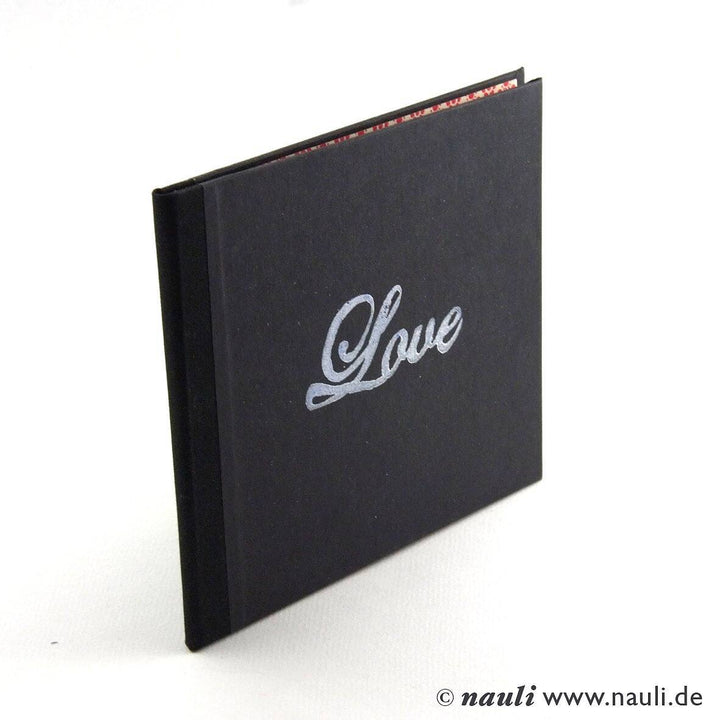 Nauli CD / DVD Hülle für 1 CD LOVE dvd case schwarz rot bei Nauli and Stories