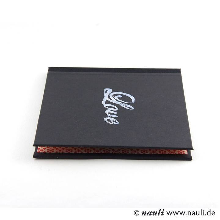 Nauli CD / DVD Hülle für 1 CD LOVE dvd case schwarz rot bei Nauli and Stories