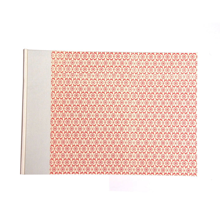 Nauli Fotoalbum XL Fotoalbum XL Holländische Fliesen rot mit cremefarbenem Leinen bei Nauli and Stories