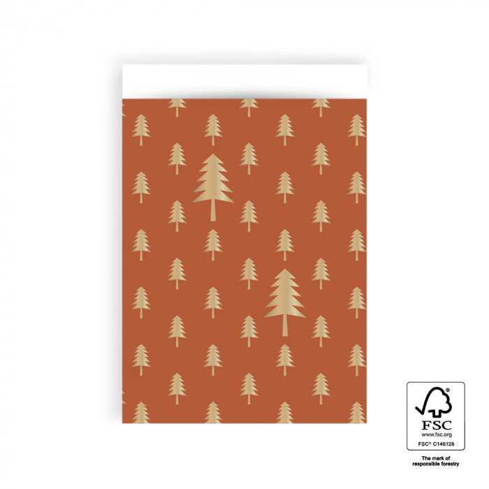Geschenkverpackung Geschenkverpackung Geschenktüte - Christmas Tree mit Goldprägung bei Nauli and Stories