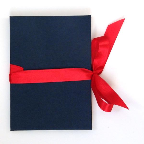 Nauli Leporello Leporello Stempelblumen blau rot und dunkelblau bei Nauli and Stories
