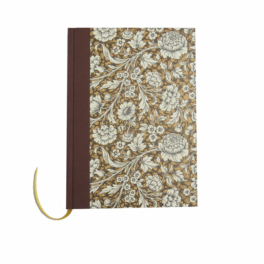 Nauli Registerbuch / Kochbuch Register Buch / Kochbuch Renaissance Blumen braun bei Nauli and Stories