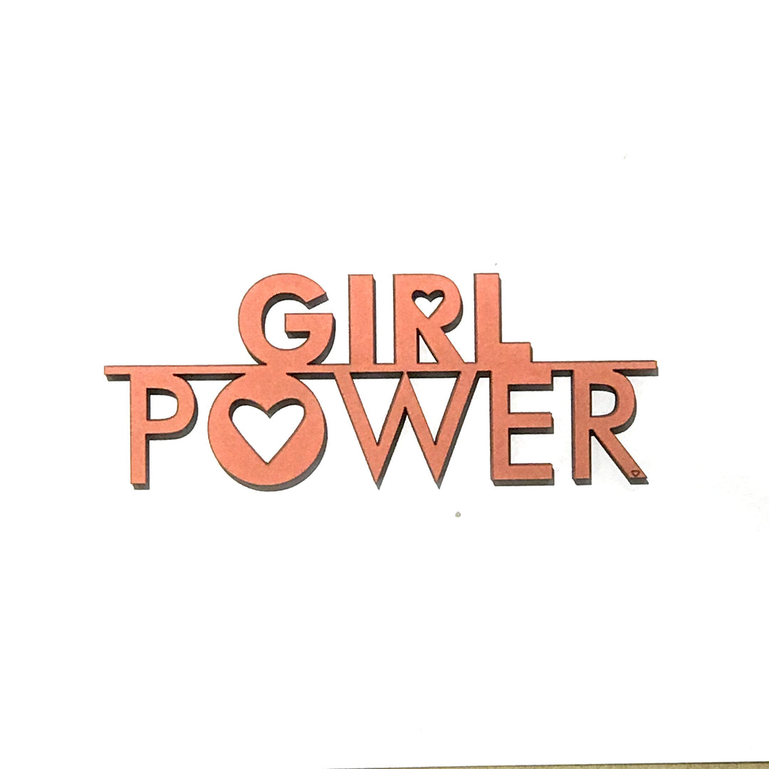 NoGallery Schriftzug Girl Power Schriftzug aus Holz bei Nauli and Stories