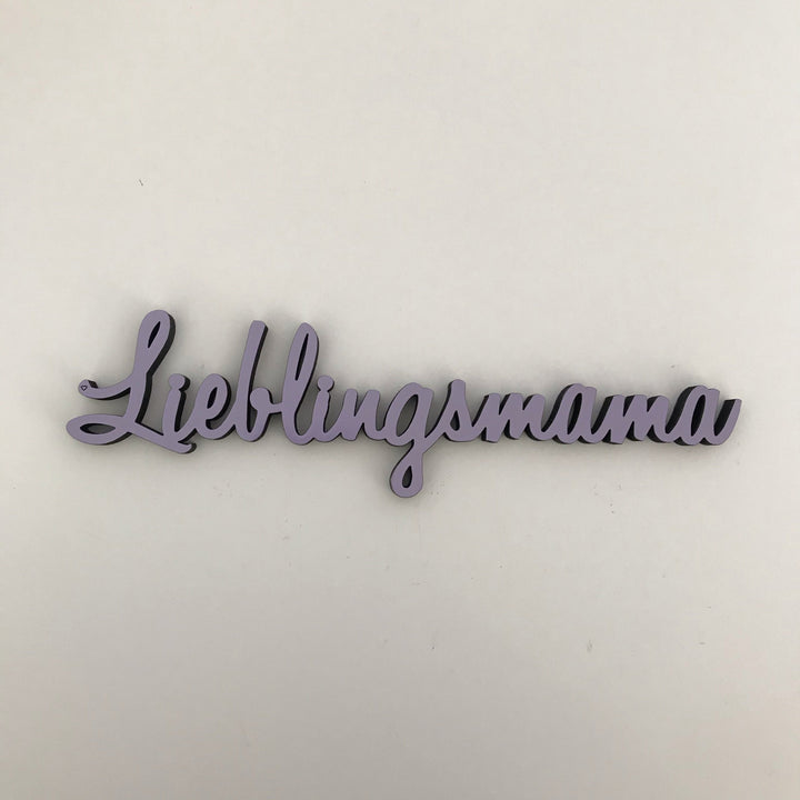 NoGallery Schriftzug Lieblingsmama - lila 3D Schriftzug bei Nauli and Stories