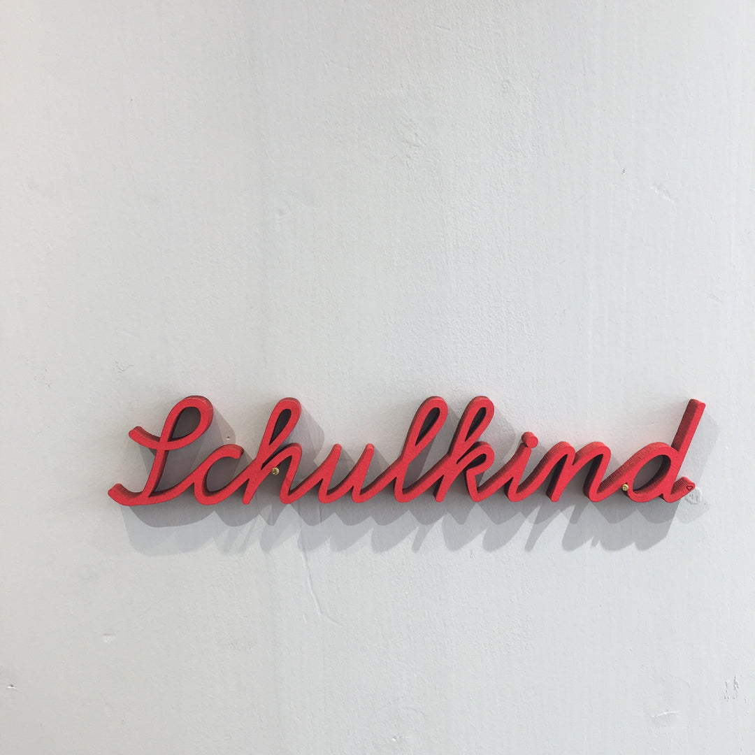 NoGallery Schriftzug Schulkind - 3D Schriftzug in Schreibschrift bei Nauli and Stories