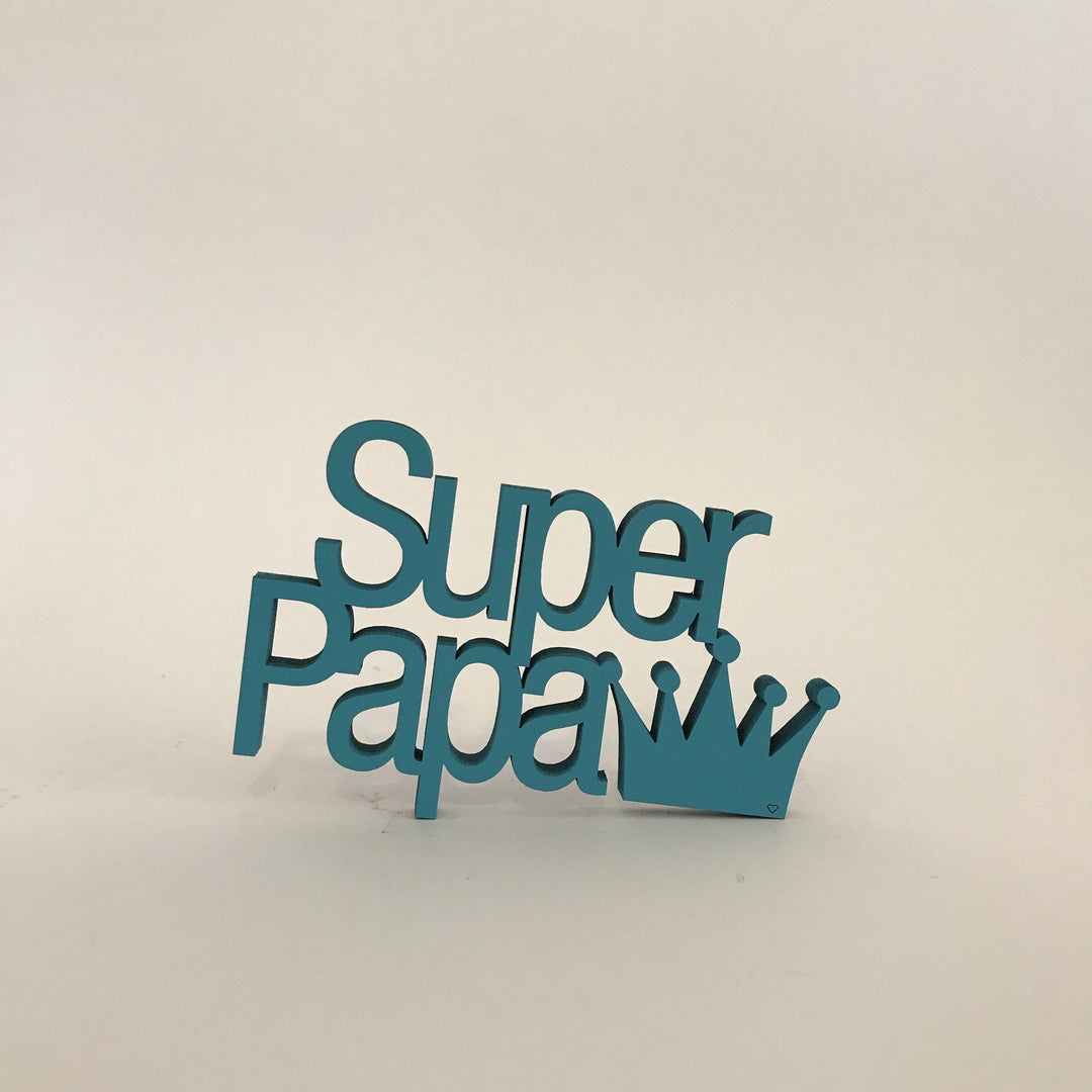 NoGallery Schriftzug Superpapa - 3D Schriftzug bei Nauli and Stories