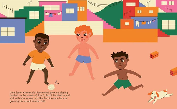 Quarto Little People, Big Dreams auf Englisch: Pelé bei Nauli and Stories