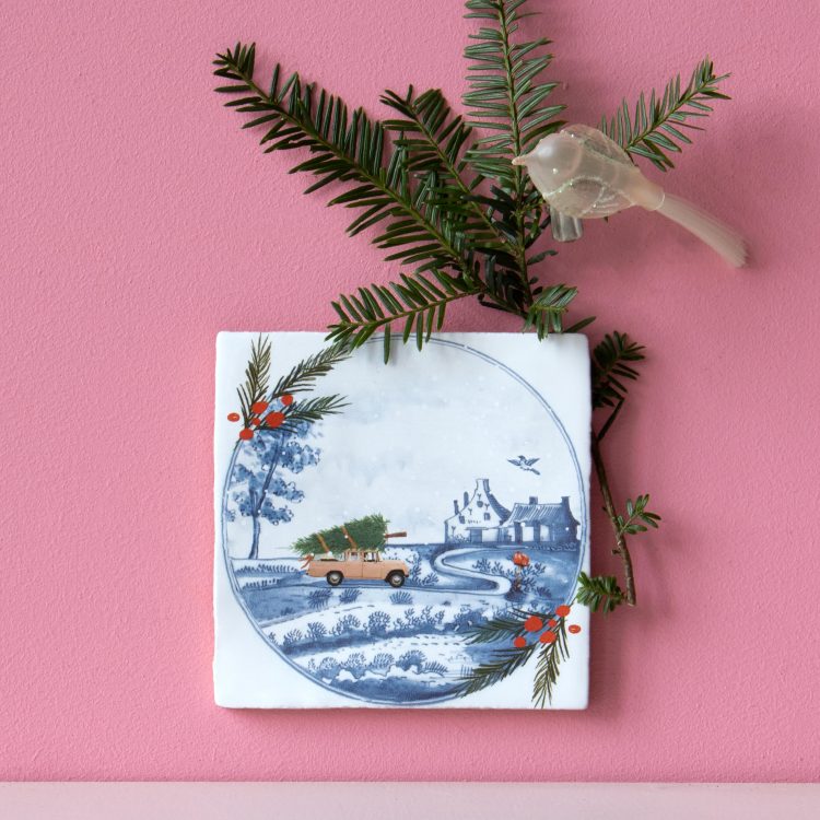 StoryTiles StoryTiles 10x10cm Driving home for Christmas - Story Tiles bei Nauli and Stories