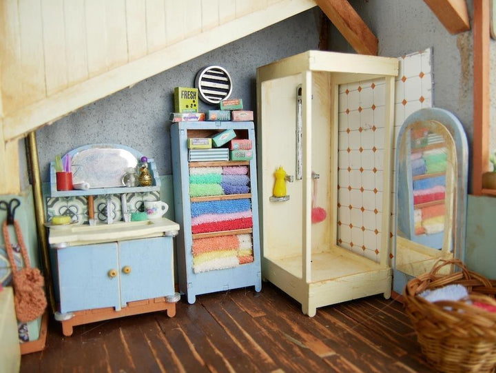 Das Mäusehaus Puppenhausmöbel Das Mäusehaus Möbelset Badezimmer bei Nauli and Stories