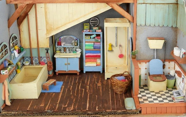 Das Mäusehaus Puppenhausmöbel Das Mäusehaus Möbelset Badezimmer bei Nauli and Stories