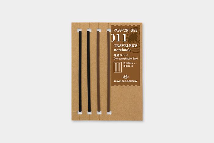 Traveler's Company Notizbuch TRAVELER'S notebook Passport 011  Connecting Rubber Band bei Nauli and Stories